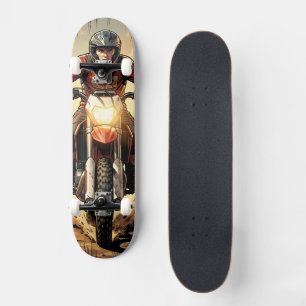 Stof & Vastberadenheid Vol Gas Motocross Skateboard