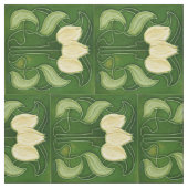 Stof - witte Tulpen Halve Brick geroteerd (Swatch)