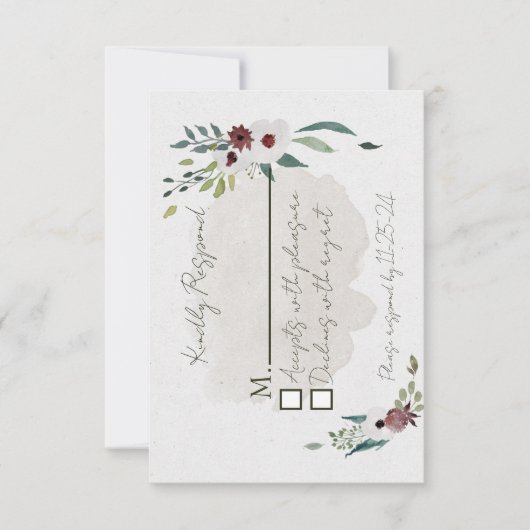 Stofbl RSVP Kaartje (Voorkant)