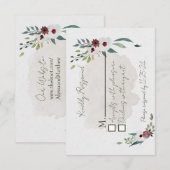 Stofbl RSVP Kaartje (Voorkant / Achterkant)