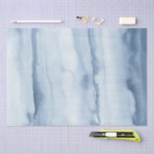 Stofblauw Aquarel Geschenk Inpak Tissuepapier (Craft)