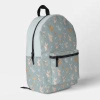 Stofblauwe Sphynx Kat Patroon Aangepaste Monogram