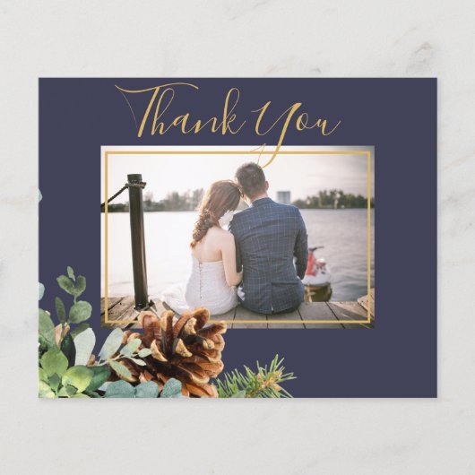 Stofblauwe Trouw Eucalyptus Groenery Budget Flyer (Voorkant)