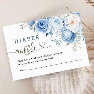 Stofbloem Baby Shower Luier Raffle Informatiekaartje