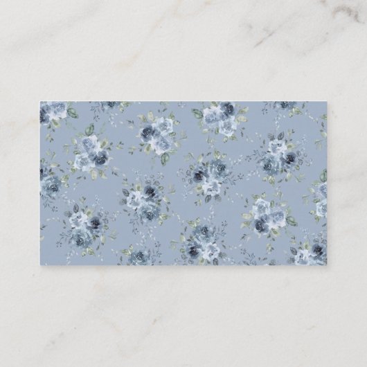 Stofbloem Blauw Bloem Bruiloft Borrel Recept Verzo Informatiekaartje (Achterkant)