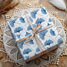 Stofbloem Blauw Botanisch Watercolor Patroon