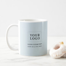 Stofbloem Blauw | Minimaal Zakelijk Logo Promotion