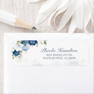 Stofbloem Blauwe Bloei Eucalyptus Retouradres Etiket