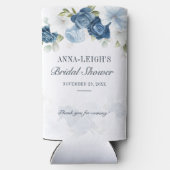 Stofbloem Blauwe Bloemige Eucalyptus Bruidsdouche (Achterkant)