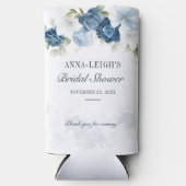 Stofbloem Blauwe Bloemige Eucalyptus Bruidsdouche (Voorkant)