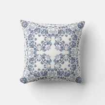 Stofbloem Blauwe Mandala