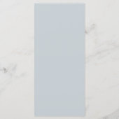 Stofbloem Blauwe Menu (Achterkant)