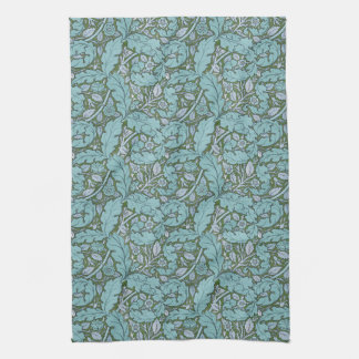 Stofbloem blauwe William Morris bloem Acanthus & R Theedoek