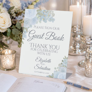 Stofbloem Boho Bloemstuk Gelieve Ons Gastenboek Te Reclamebord Met Voetstuk