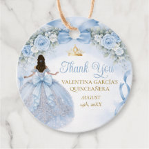 Stofbloem Boog Lint Quinceañera Kroon Blauw