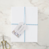Stofbloem Bruids Bruiloft zonder Wrap Cadeaulabel (Met Touw)