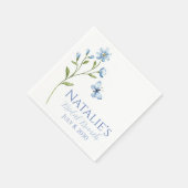 Stofbloem Bruidsaangifte Personalized Servet (Hoek)