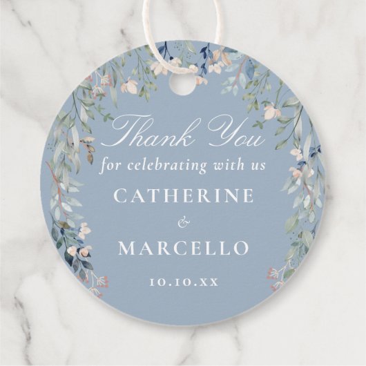 Stofbloem Bruiloft Geschenk Bedankt Bedankjes Labels (Achterkant)