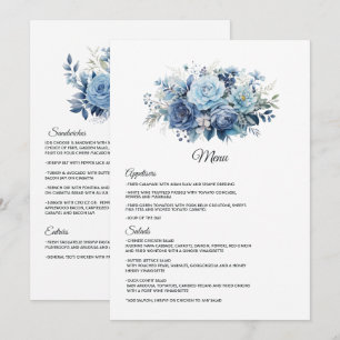 Stofbloem Bruiloft Menu