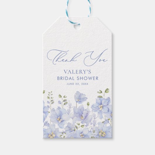 Stofbloem Bruiloftsborrel Cadeaulabel (Voorkant)