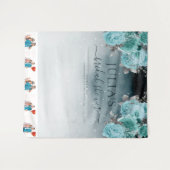 Stofbloem Bruiloftsreportage Foto Wandkleed (Voorkant (horizontaal))