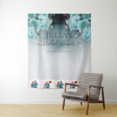 Stofbloem Bruiloftsreportage Foto Wandkleed (In situ)