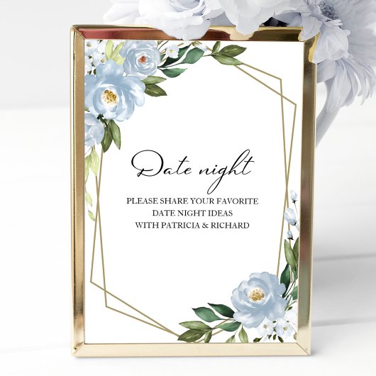 Stofbloem Datum Avond Pot Bord Poster