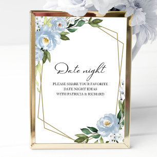 Stofbloem Datum Avond Pot Bord Poster