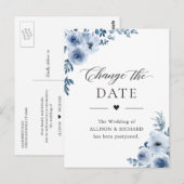 Stofbloem Datum Wijziging Uitgesteld Evenement Briefkaart (Voorkant / Achterkant)