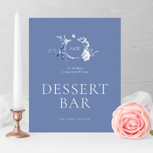 Stofbloem Dessert Bar Uithangbord Poster