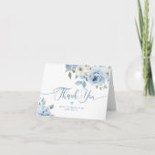 Stofbloem elegante bruids-shower bedankt (Voorkant)