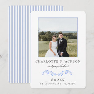 Stofbloem Elegante Klassieke Bloem met foto Save The Date