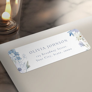 Stofbloem Elegante Wilde Bloem Retouradres Etiket