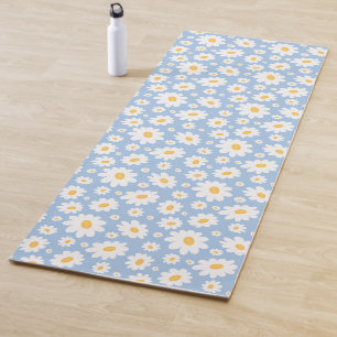 Stofbloem Handgetekend Madeliefje Patroon Yogamat
