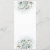 Stofbloem romantische bloem goud calligrafie menu (Achterkant)