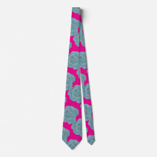 Stofbloem Roze Bloemige Roos Vintage Cadeau Favori Stropdas