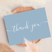 Stofbloem Simple Moderne Elegante Script Bedankkaart