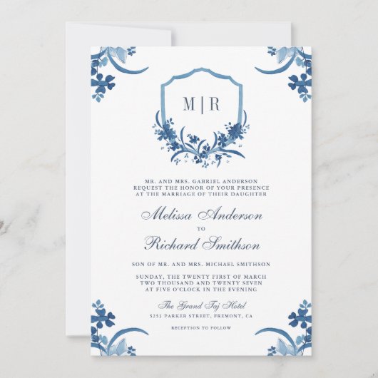 Stofbloem Witte Bloemenkroon Alles-in-één QR-code Kaart (Voorkant)