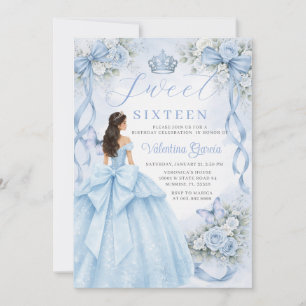 Stofblouse Blauwe Prinsessenjurk Sweet Sixteen Ver Kaart