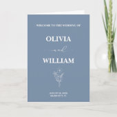 Stofbruiloft met wilde bloemen programma (Voorkant)