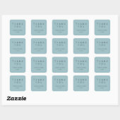 Stofbruiloft Vierkante Sticker (Vel)