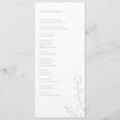 Stofbruiloftceremonie Minimalistisch Elegant Programma (Achterkant)