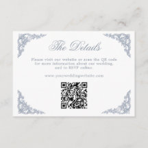 Stofbruin Blau Koninklijke Wedding Website QR