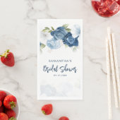 Stofbruine bloemige gehuwde bruiloftspartij Persoo Servet (Insitu)