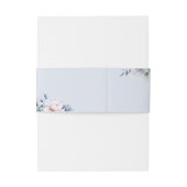 Stofbruine Bloemige Waterverf Bruiloft Uitnodigingen Wikkel (Achterkant Voorbeeld)