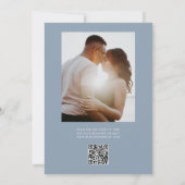 Stofbruine Foto Qr Code Bruidsmeisjesfeest Kaart (Achterkant)