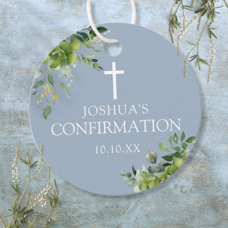 Stofbruine groene bloem bevestiging bedankjes labels