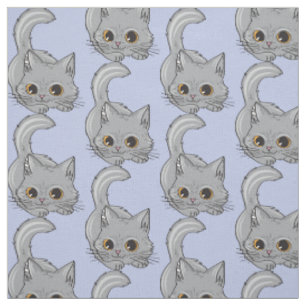 Stoff met aangepaste kleur Cute Kitten Stof