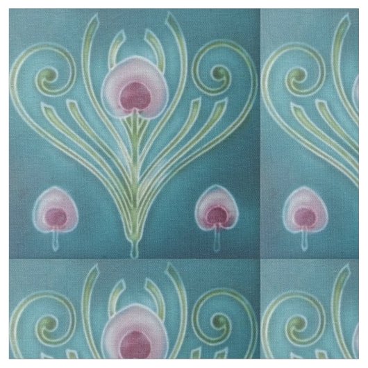 Stoff - Vintage Art Nouveau Basis Stof (Close Up)