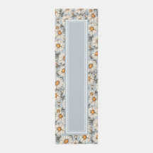 Stoffelijk Blauw Daisy Runner 2.5x8 gebied tapijt